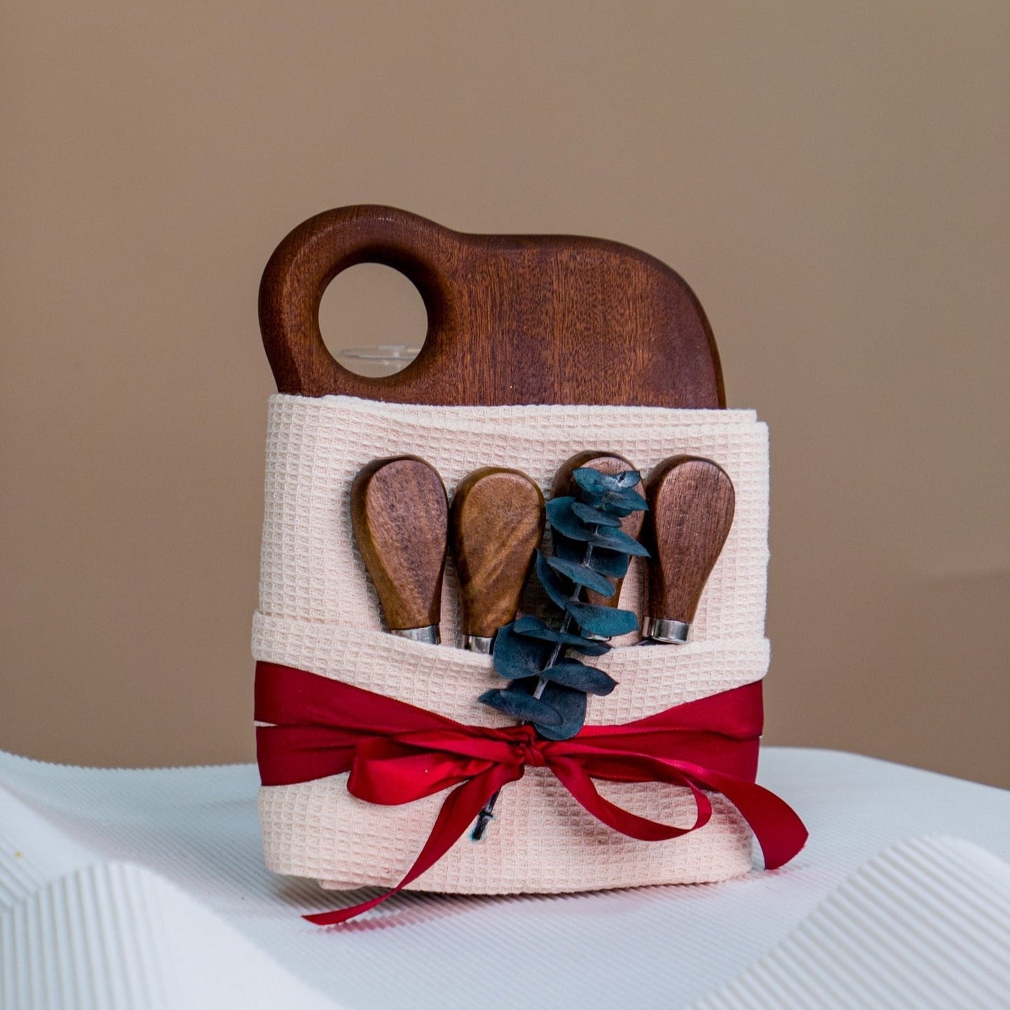 Artisan Serve & Slice Set | Cheese Knives Set & Mini Serving Board - Personalized Gift - The Chic Habitat