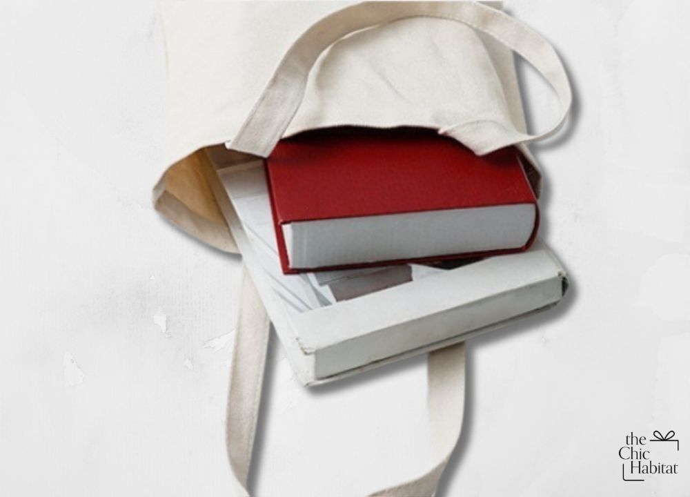 Basic Carry | Natural Cotton Tote Bag - 10oz -Personalized Gift- The Chic Habitat