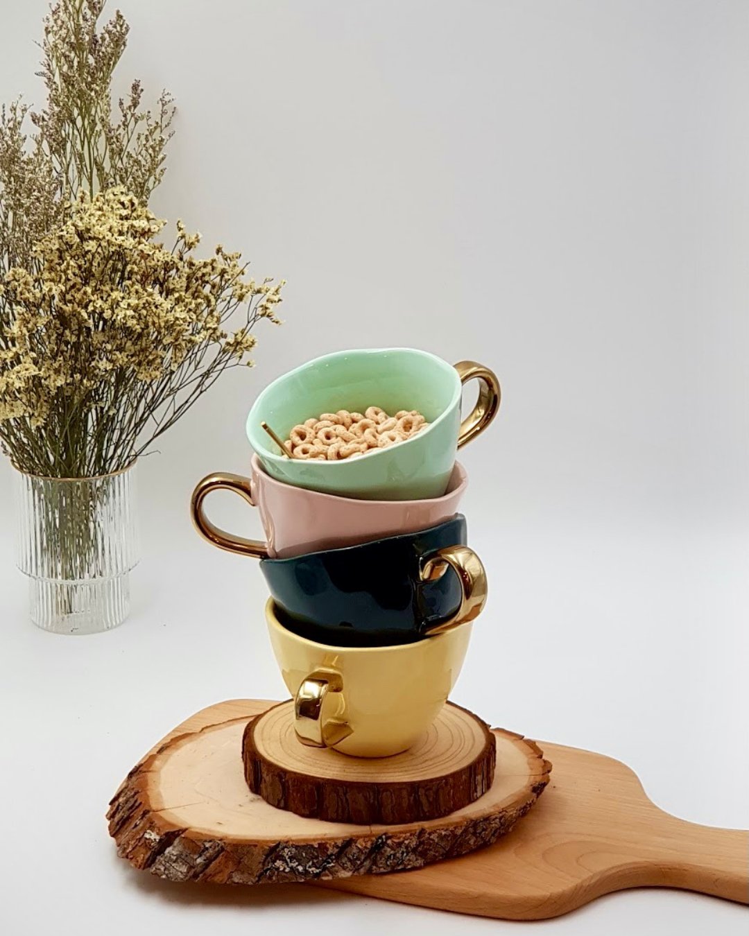 Breakfast Mug with Gold Handle - The Chic Habitat