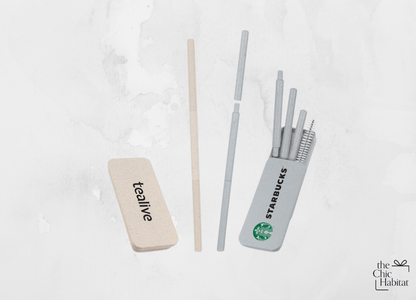Eco Ease | Detachable Straw Set - Personalized Gift - The Chic Habitat