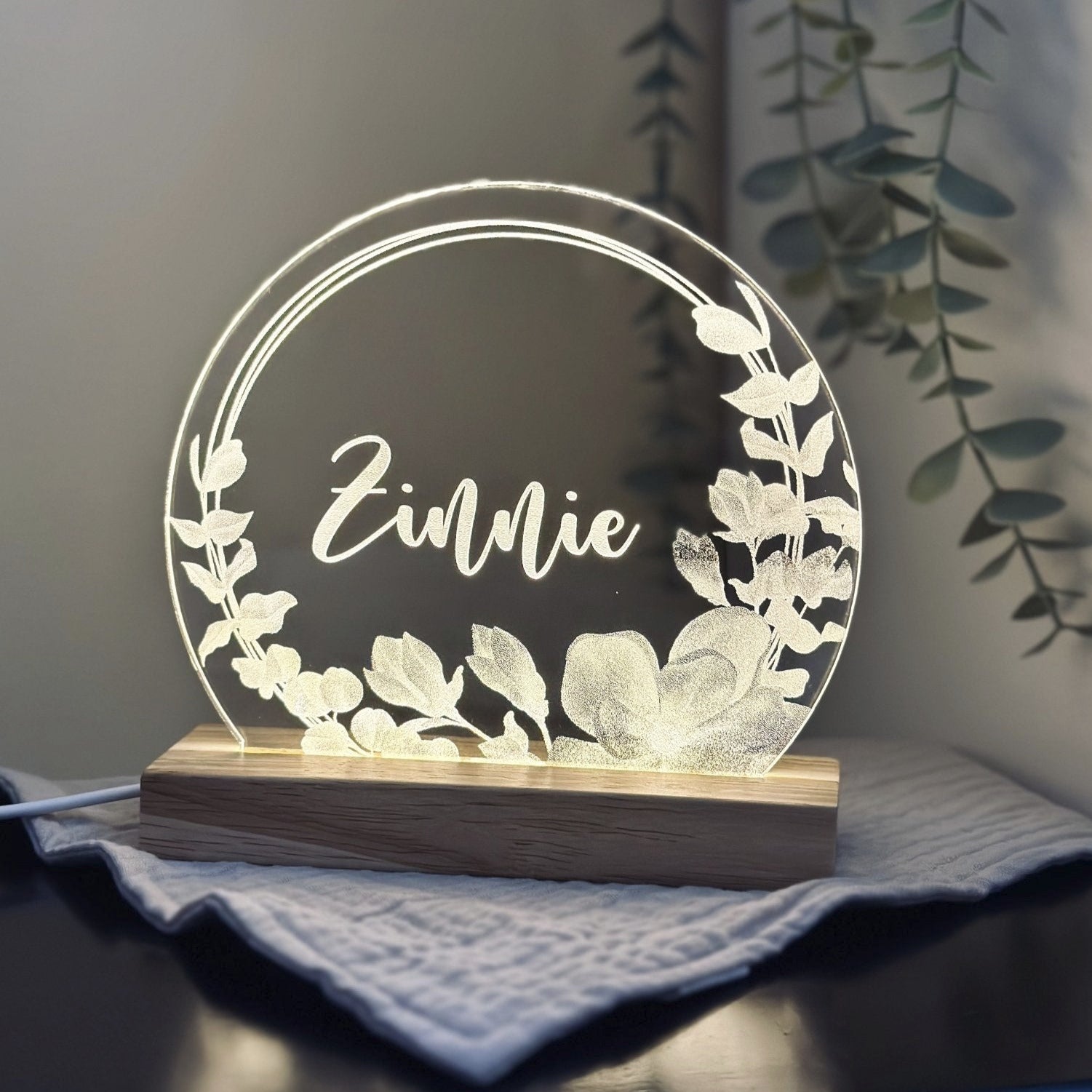 Elegant Glow | Acrylic LED Night Light – The Chic Habitat