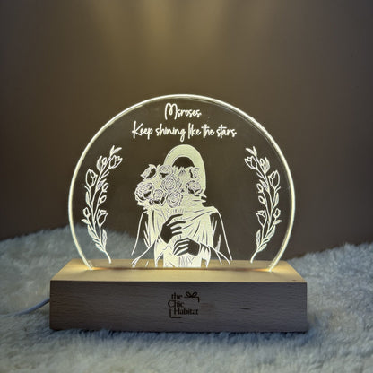 Elegant Glow | Acrylic LED Night Light - Personalized Gift - The Chic Habitat