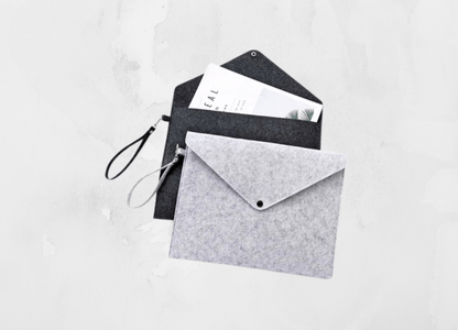 Feltfolio | 14" Felt iPad and Document Carry Folder - Personalized Gift - The Chic Habitat