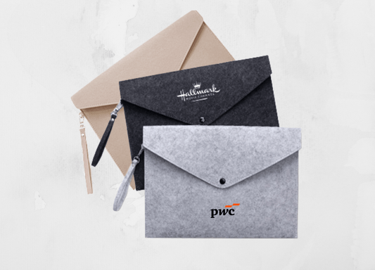 Feltfolio | 14" Felt iPad and Document Carry Folder - Personalized Gift - The Chic Habitat