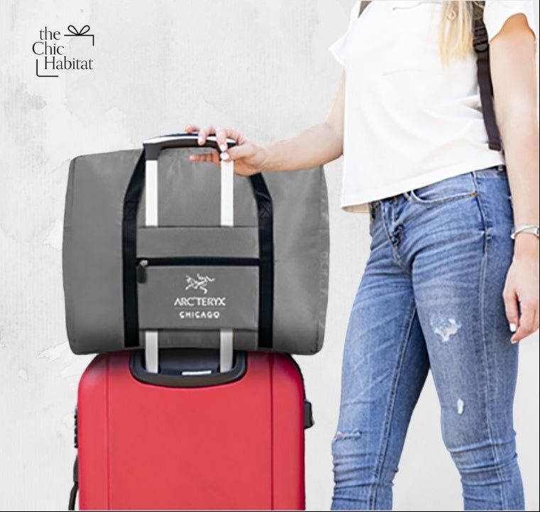 Flex Carry | Foldable Holiday Travel Luggage Bag -Personalized Gift- The Chic Habitat