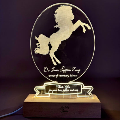 Gratitude Glow | Acrylic LED Night Light for appreciation - Personalized Gift - The Chic Habitat