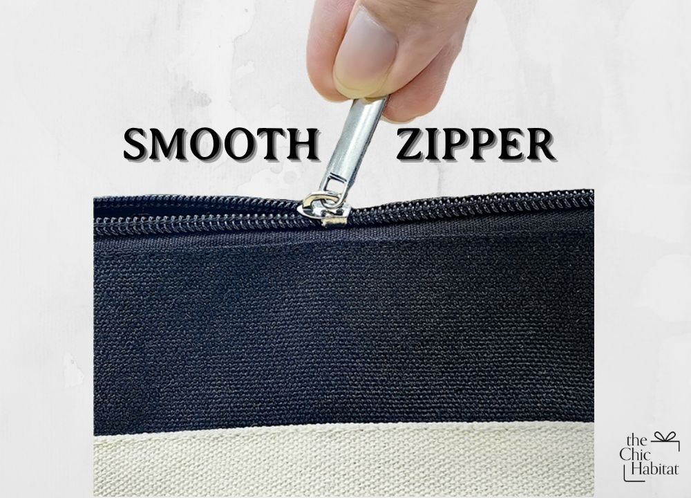 Handy Pouch | Canvas Zippered Pouch Travel Organiser 12oz -Personalized Gift- The Chic Habitat