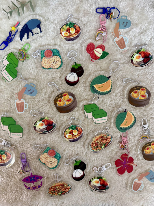 Lokal Loop Co. | Malaysia Acrylic Keychains - Personalized Gift - The Chic Habitat