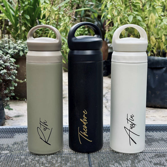 Stainless Steel Thermos & Tumbler Gift Set - Personalization Available
