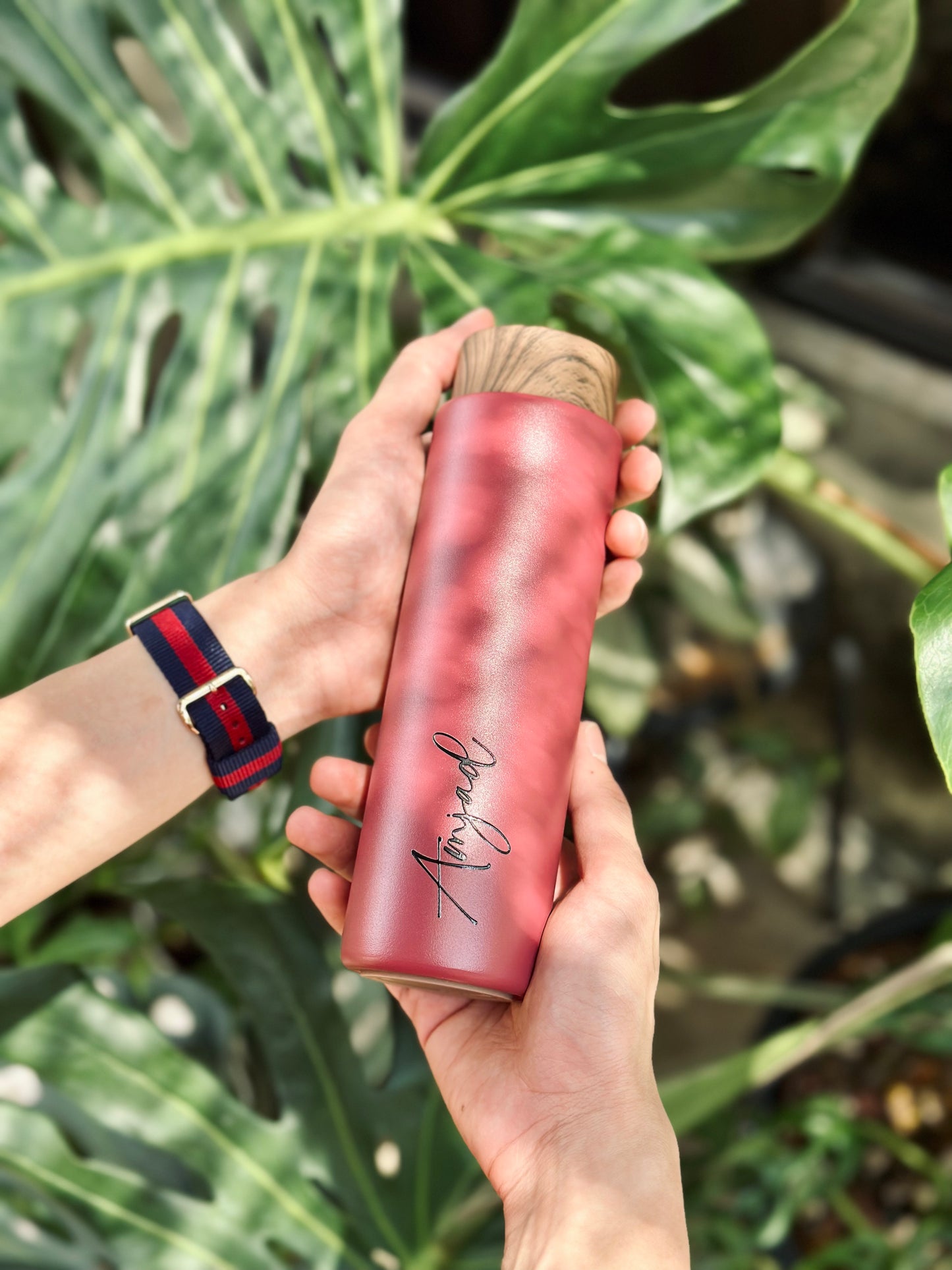 Cedarwood Thermos Flask