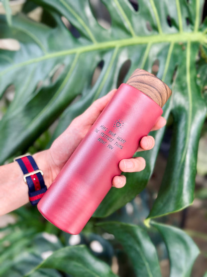 Cedarwood Thermos Flask
