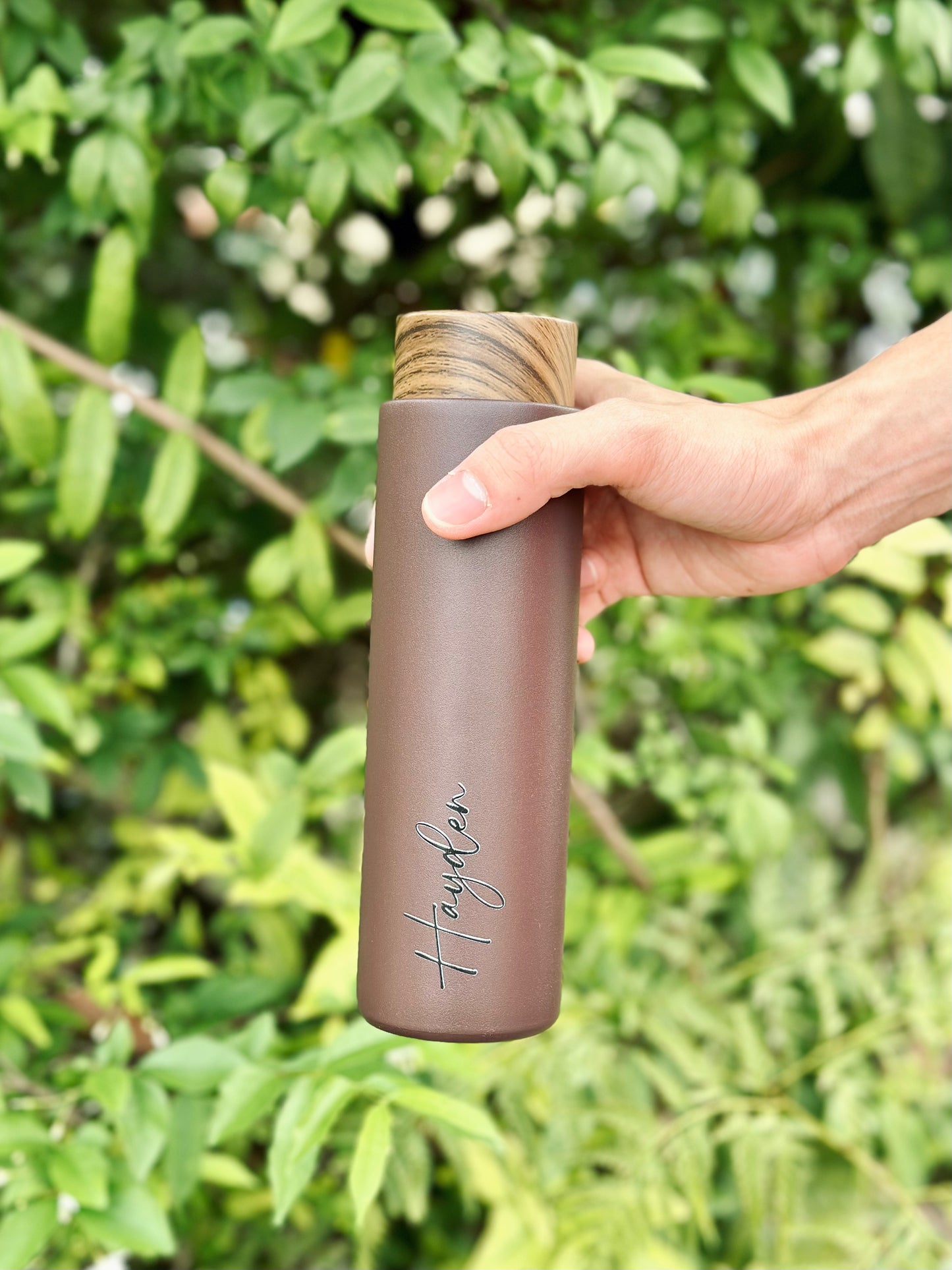 Cedarwood Thermos Flask