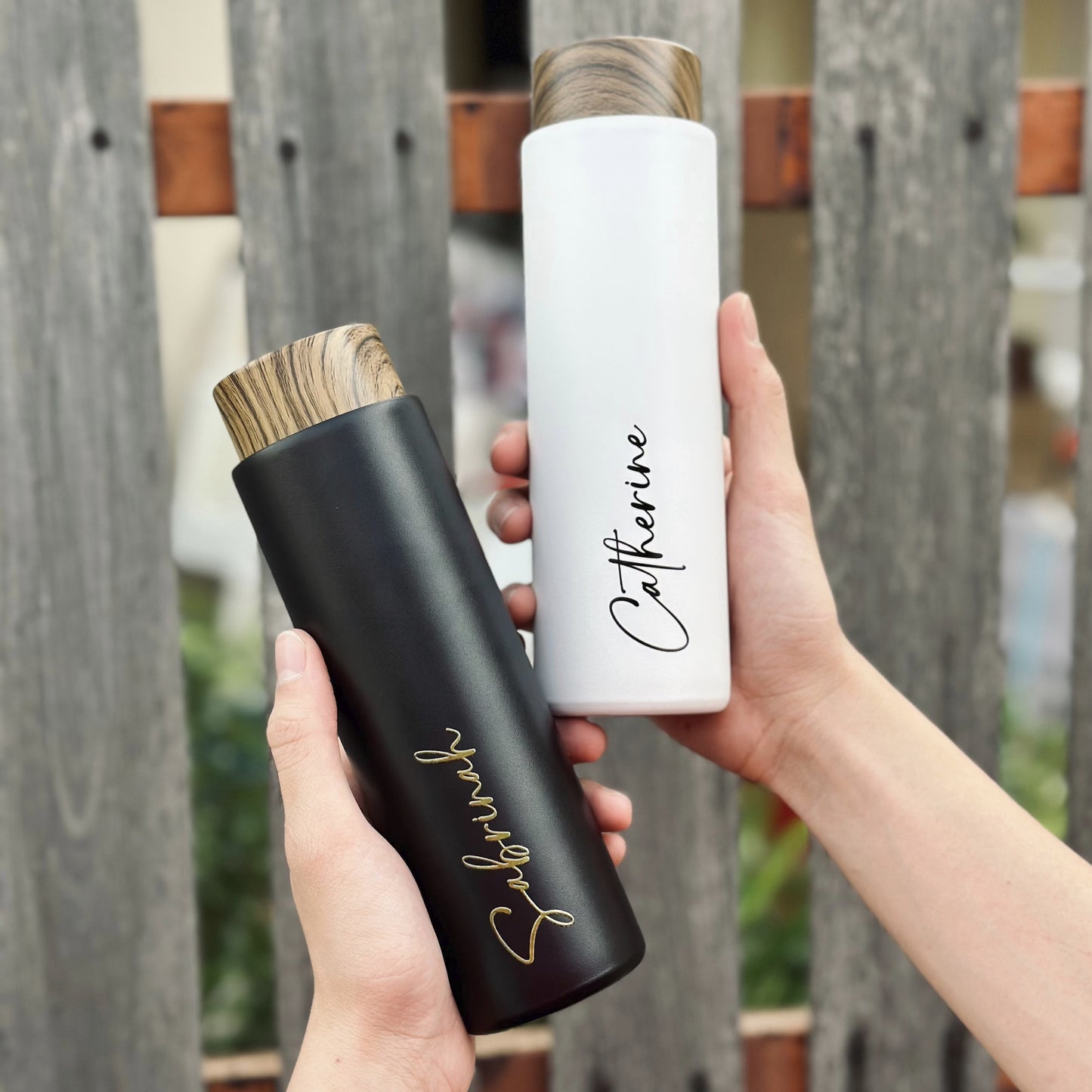 Cedarwood Thermos Flask