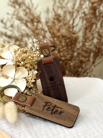 Personalized Wooden Keychains