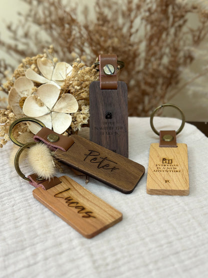 Personalized Wooden Keychains