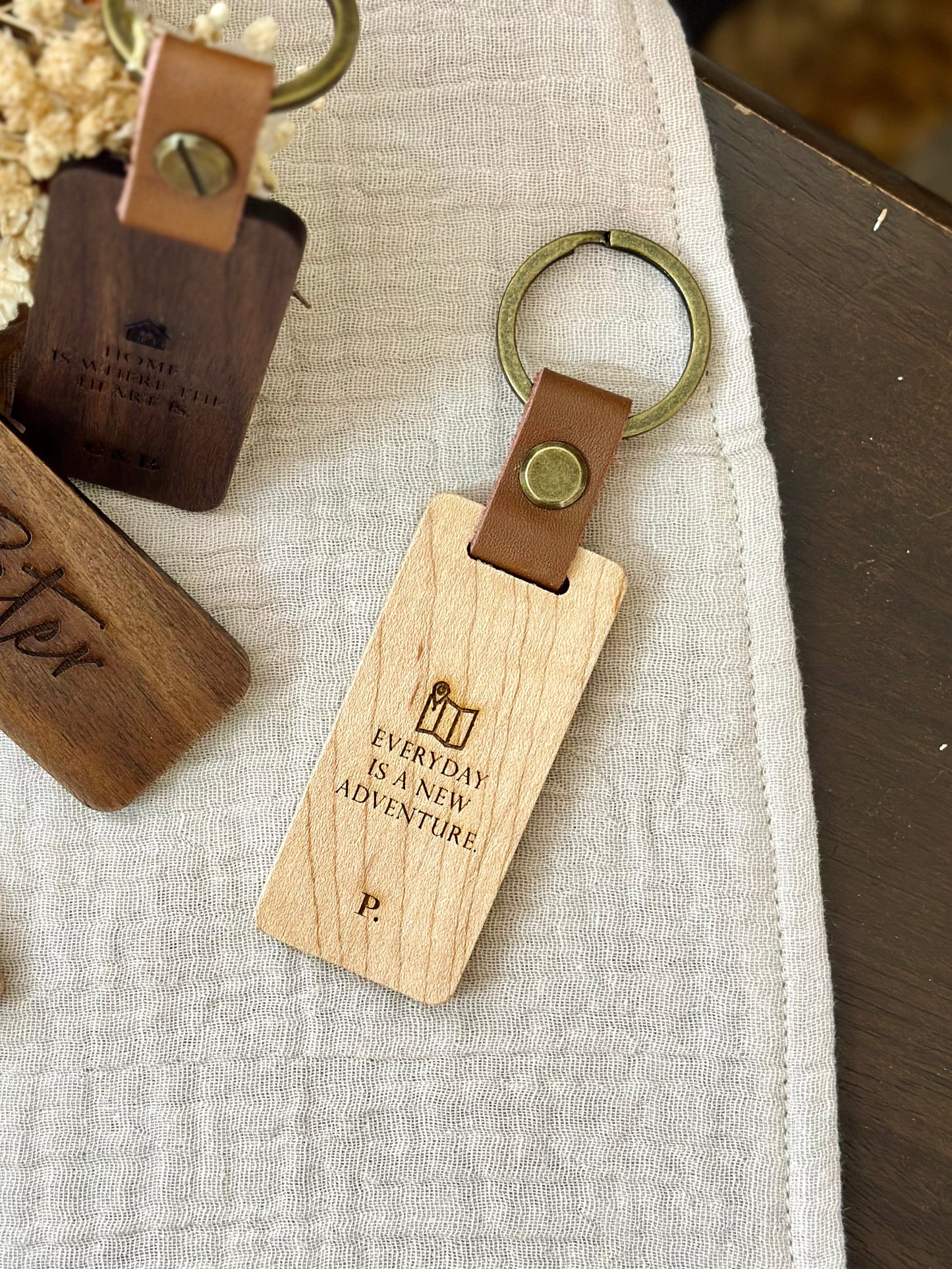 Personalized Wooden Keychains