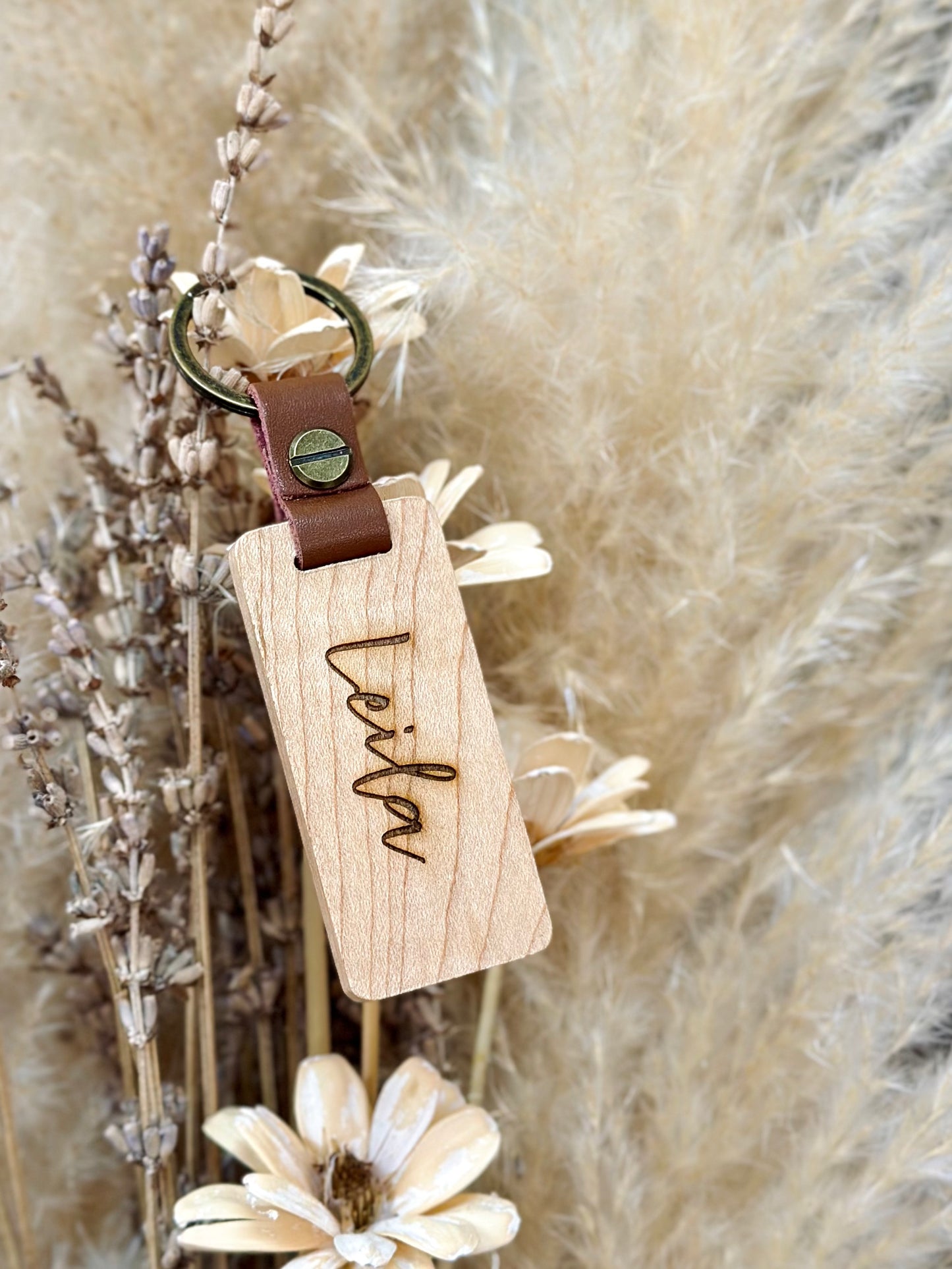 Personalized Wooden Keychains