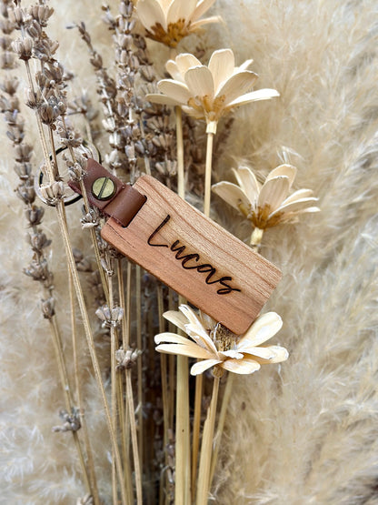 Personalized Wooden Keychains
