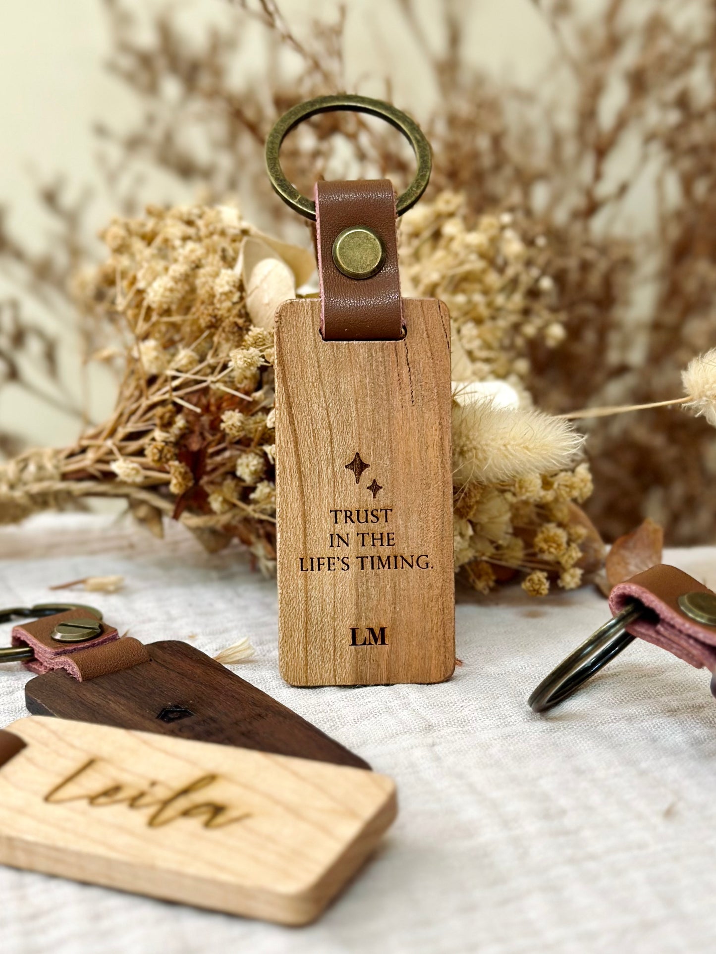 Personalized Wooden Keychains