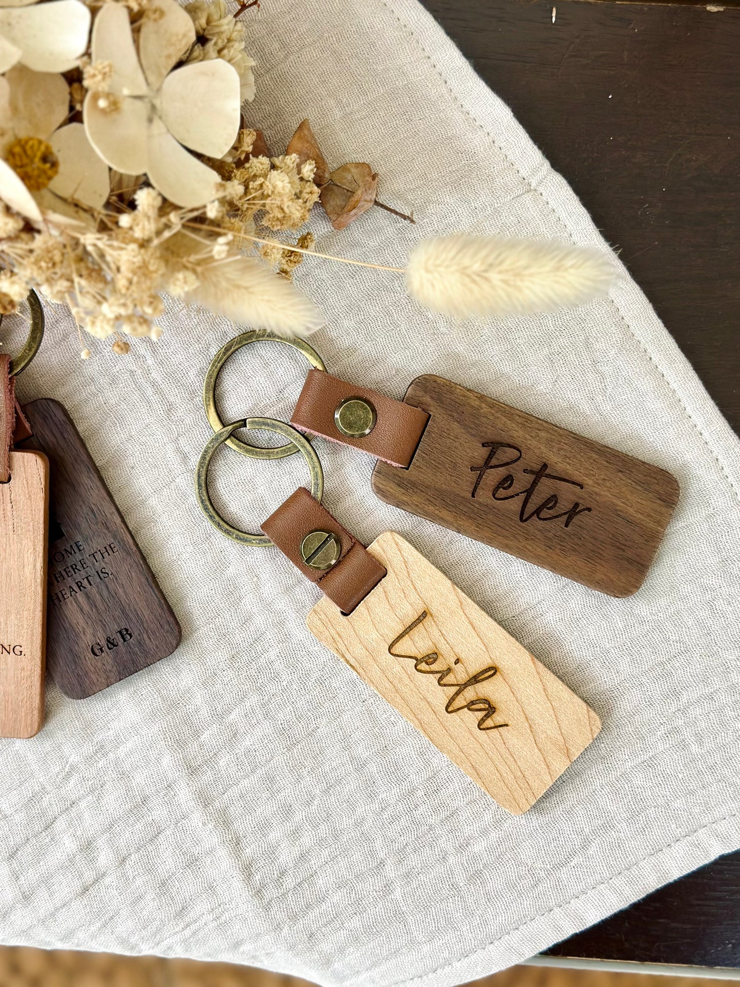 Personalized Wooden Keychains