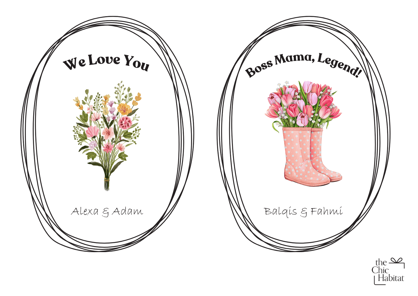 Petals of Love | Color Acrylic LED Night Light - Personalized Gift - The Chic Habitat
