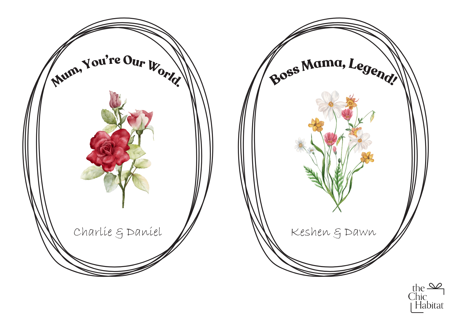 Petals of Love | Color Acrylic LED Night Light - Personalized Gift - The Chic Habitat
