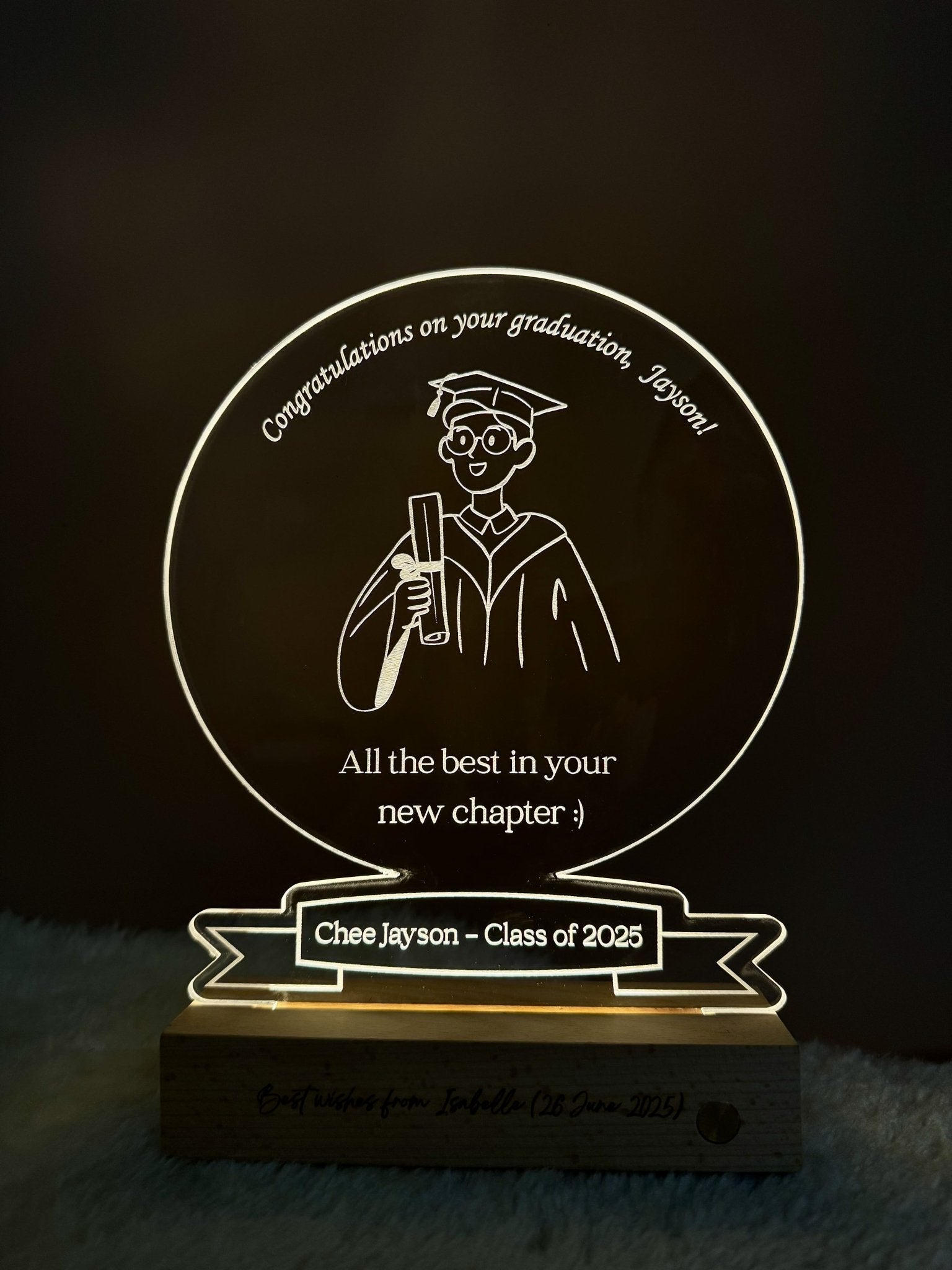 Radiant Career Lights | Acrylic LED Night Light for Professionals - Personalized Gift - The Chic Habitat