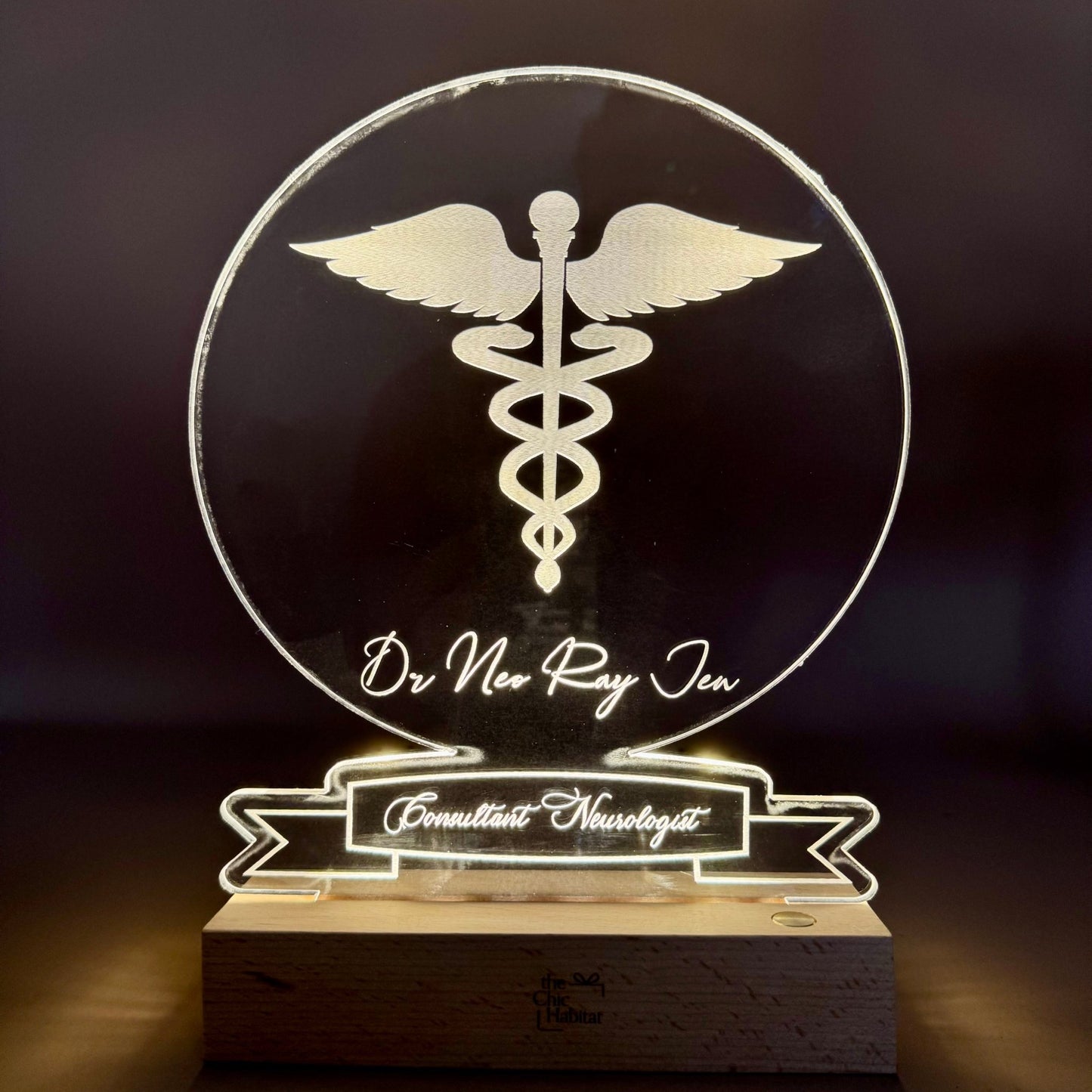 Radiant Career Lights | Acrylic LED Night Light for Professionals - Personalized Gift - The Chic Habitat