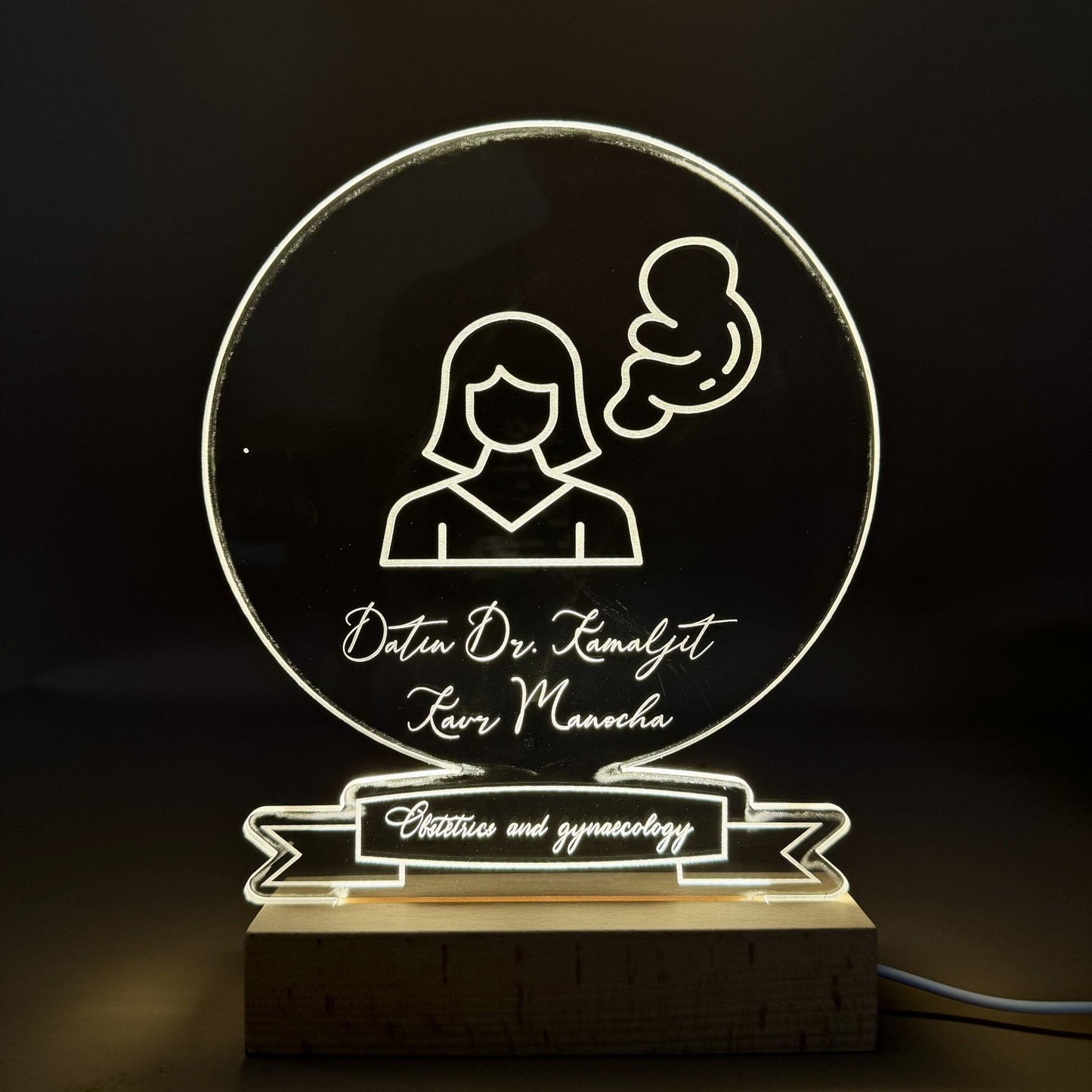 Radiant Career Lights | Acrylic LED Night Light for Professionals - Personalized Gift - The Chic Habitat