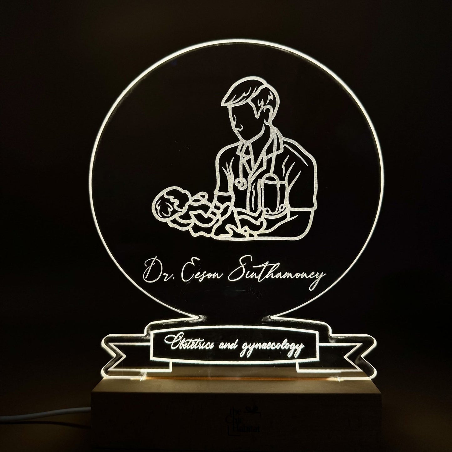 Radiant Career Lights | Acrylic LED Night Light for Professionals - Personalized Gift - The Chic Habitat
