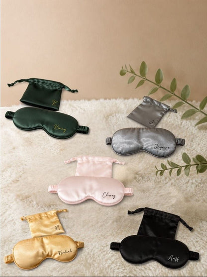 Satin Slumber | Satin Eye Mask -Personalized Gift- The Chic Habitat