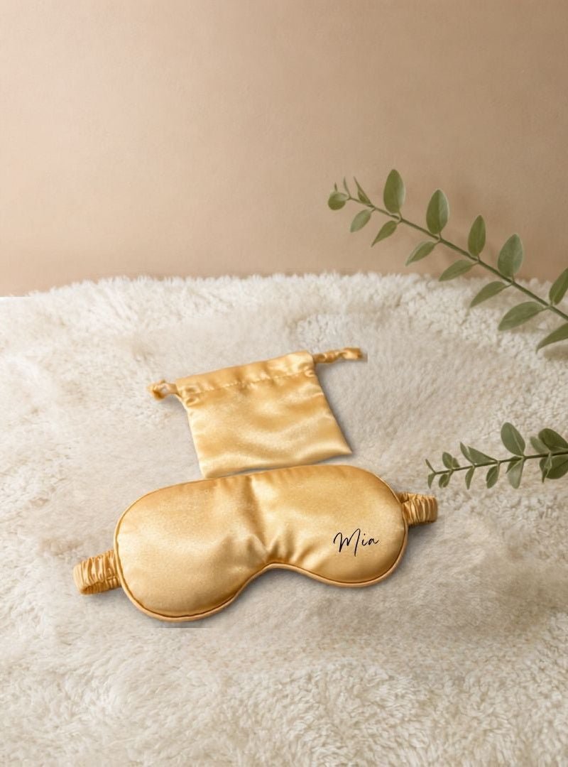 Satin Slumber | Satin Eye Mask -Personalized Gift- The Chic Habitat