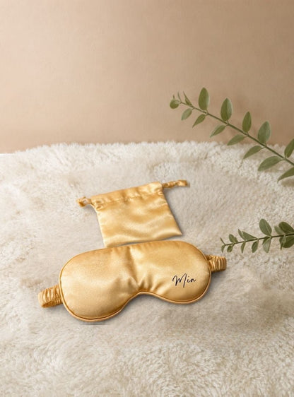 Satin Slumber | Satin Eye Mask -Personalized Gift- The Chic Habitat