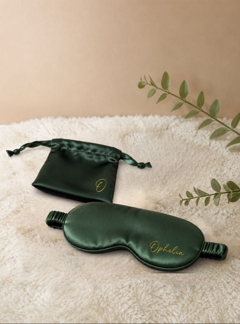 Satin Slumber | Satin Eye Mask -Personalized Gift- The Chic Habitat