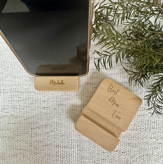 Timber Dock | Wooden Phone Holder