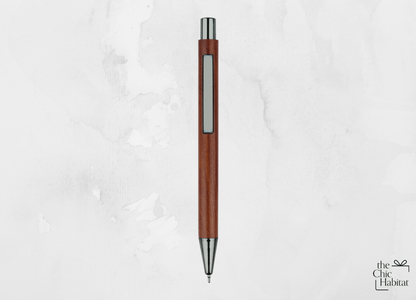 TerraTouch | Wood Ball Gel Pen - Personalized Gift - The Chic Habitat