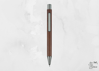 TerraTouch | Wood Ball Gel Pen - Personalized Gift - The Chic Habitat