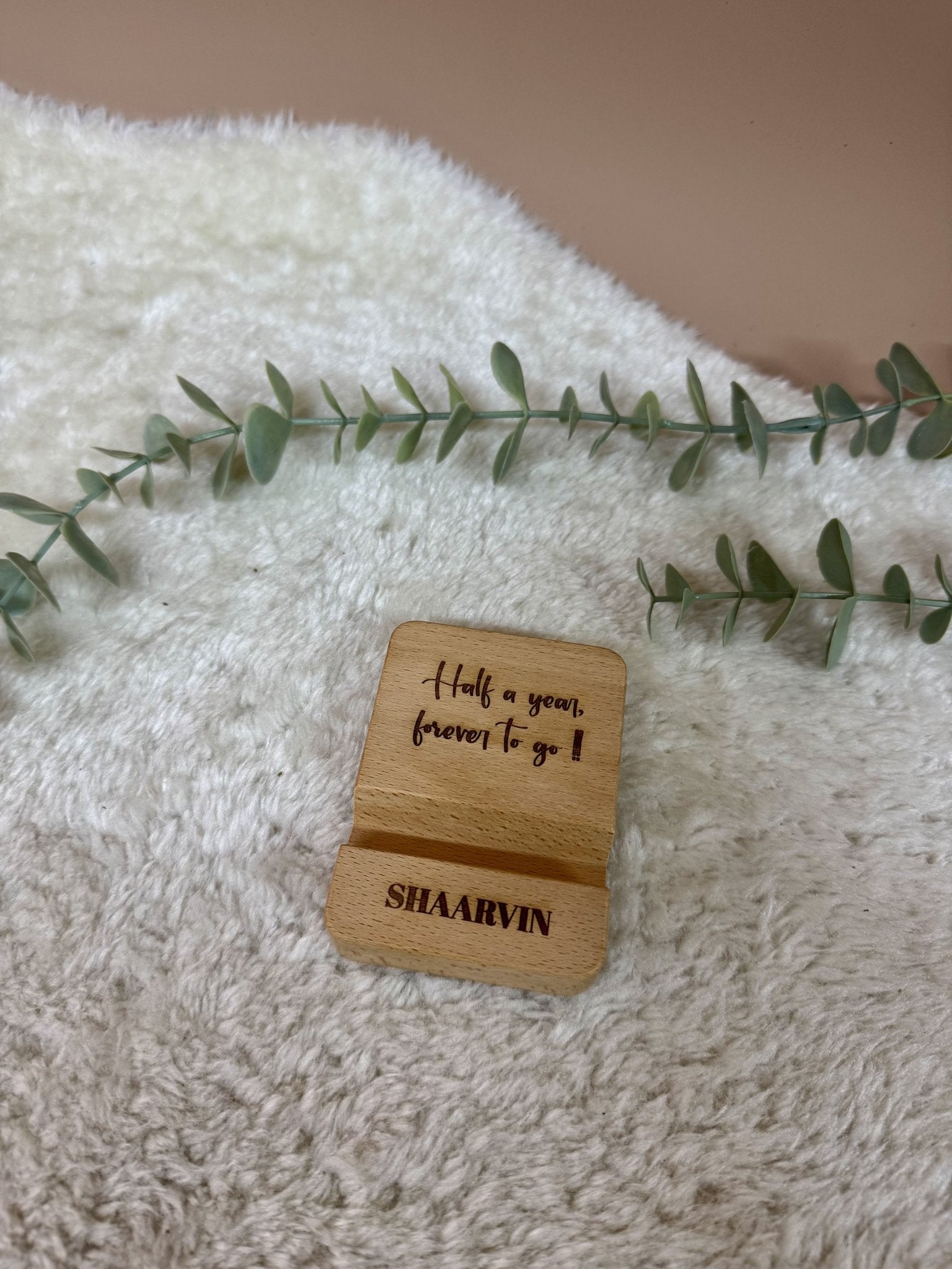 Timber Dock | Wooden Phone Holder - Personalized Gift - The Chic Habitat