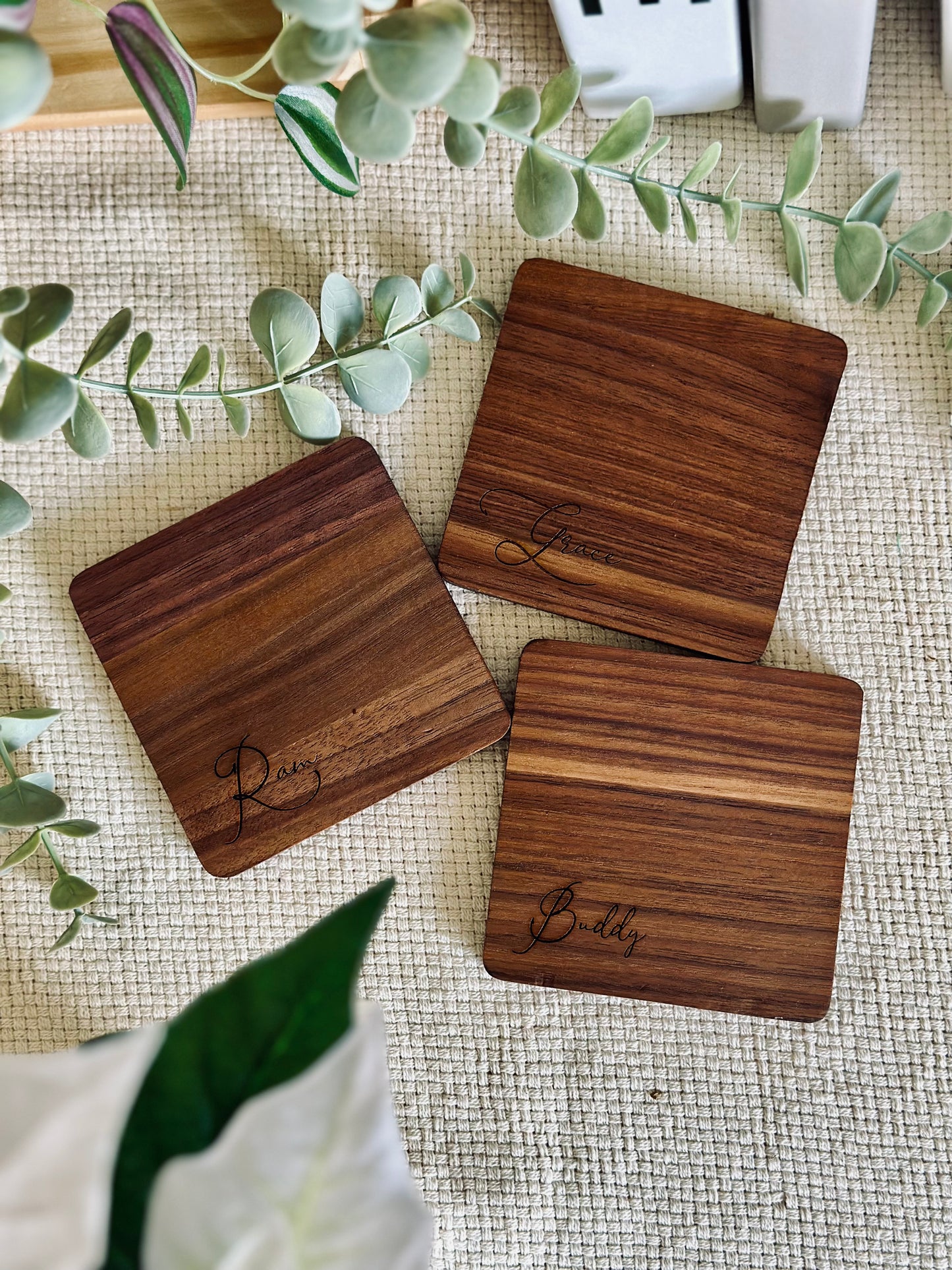 Wooden Coasters Set