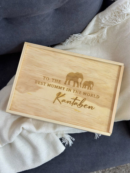 Wooden Keepsake Box | Large -Personalized Gift- The Chic Habitat