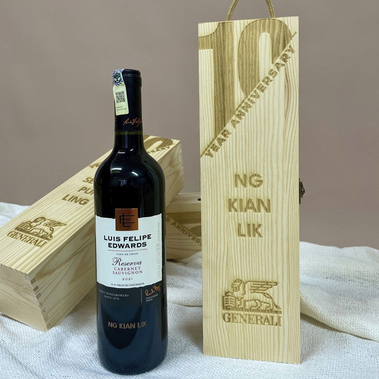 Wooden Wine Box - Single - The Chic Habitat
