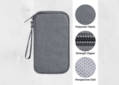 ZipProtect Case | Water‑Repellent Polyester Gadget Pouch - Personalized Gift - The Chic Habitat