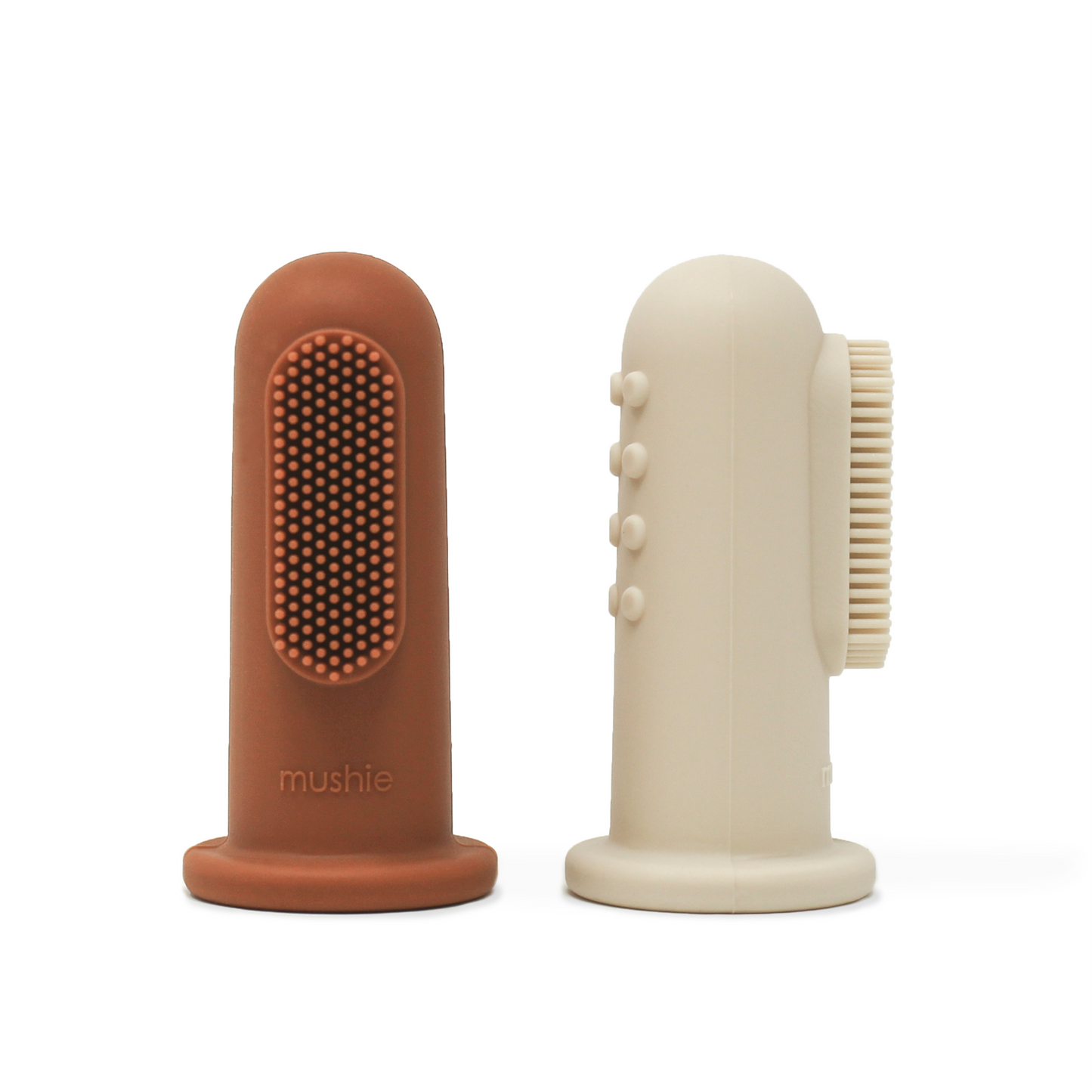 Mushie | Finger Toothbrush 2-Pack - The Chic Habitat