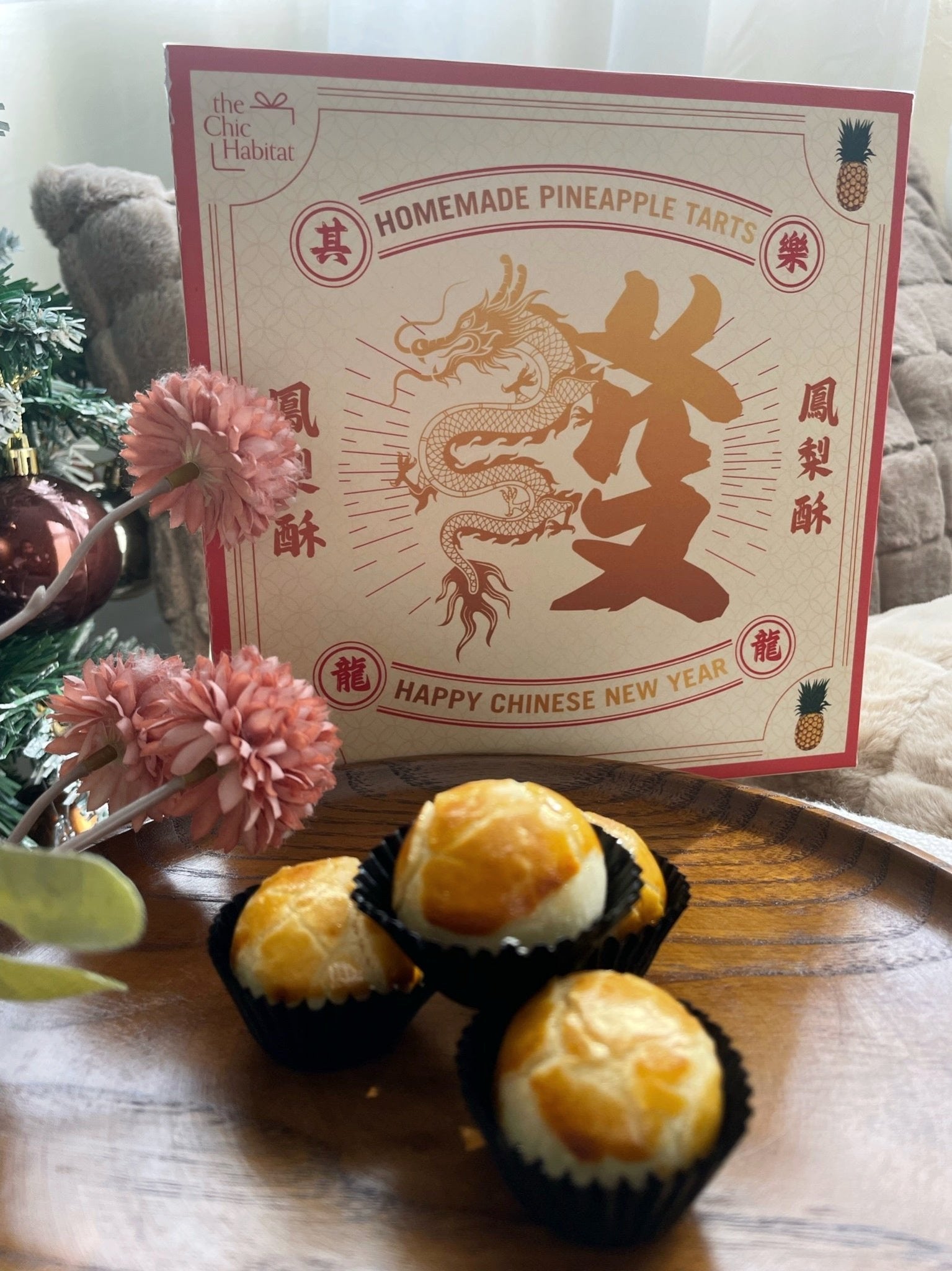 CNY 2024: Golden Dragon Pineapple Bliss - 金龍凤梨酥 -- The Chic Habitat