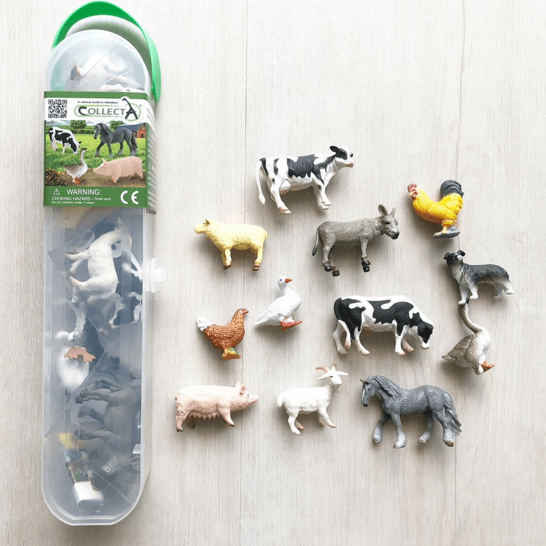 Mini Farm Sets CollectA | Mini Farm Life (12 pcs Set) – The Chic Habitat