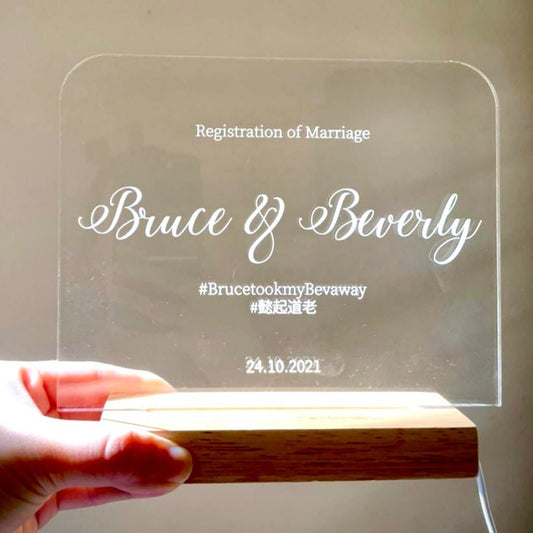 LED Nightlight | Wedding - The Chic Habitat