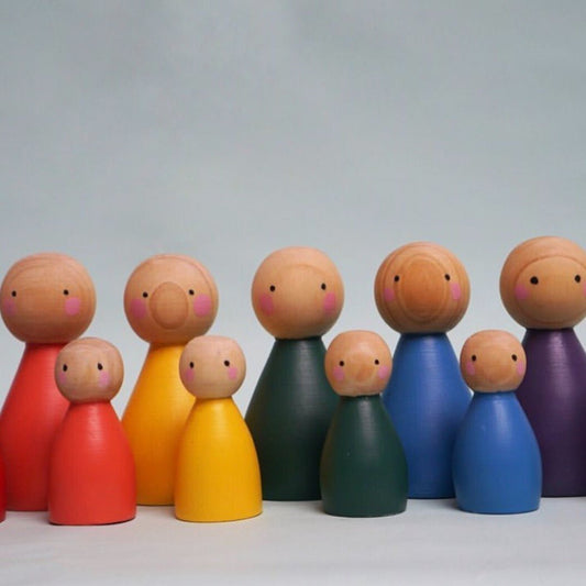 Littlemonq | Rainbow Peg Dolls - The Chic Habitat