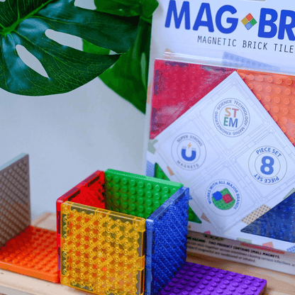 MAGBRIX® | Magnetic Brick Tiles - 8 pcs Set - The Chic Habitat