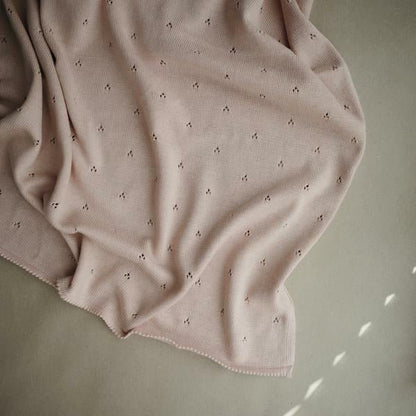Mushie | Knit Blanket 100% Organic Cotton - The Chic Habitat