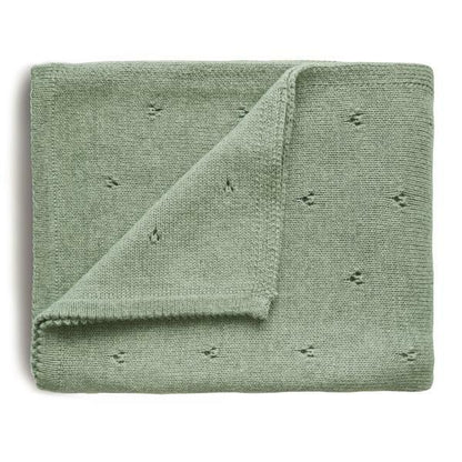 Mushie | Knit Blanket 100% Organic Cotton - The Chic Habitat